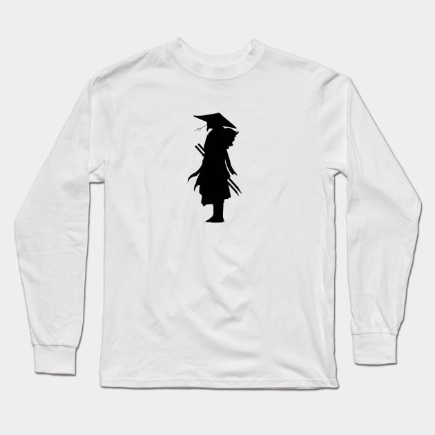 Samurai silouhette Long Sleeve T-Shirt by pepques